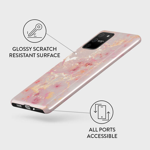 Golden Coral - Pink Samsung Galaxy S10 Lite Case 7