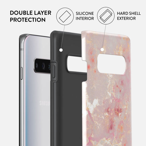 Golden Coral - Pink Samsung Galaxy S10 4G Case 6