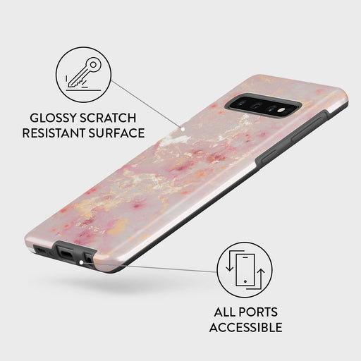Golden Coral - Pink Samsung Galaxy S10 4G Case 7