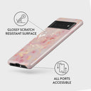 Golden Coral - Pink Google Pixel 6 Pro Case 3