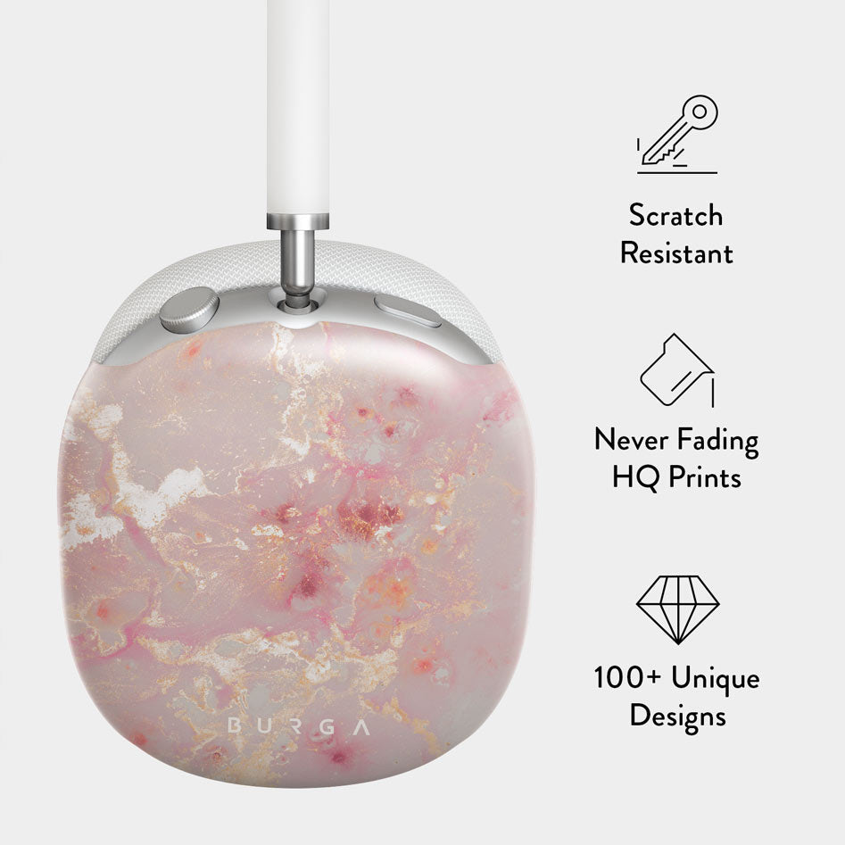 Golden Coral - Pink Apple AirPods Max Case Cover | BURGA