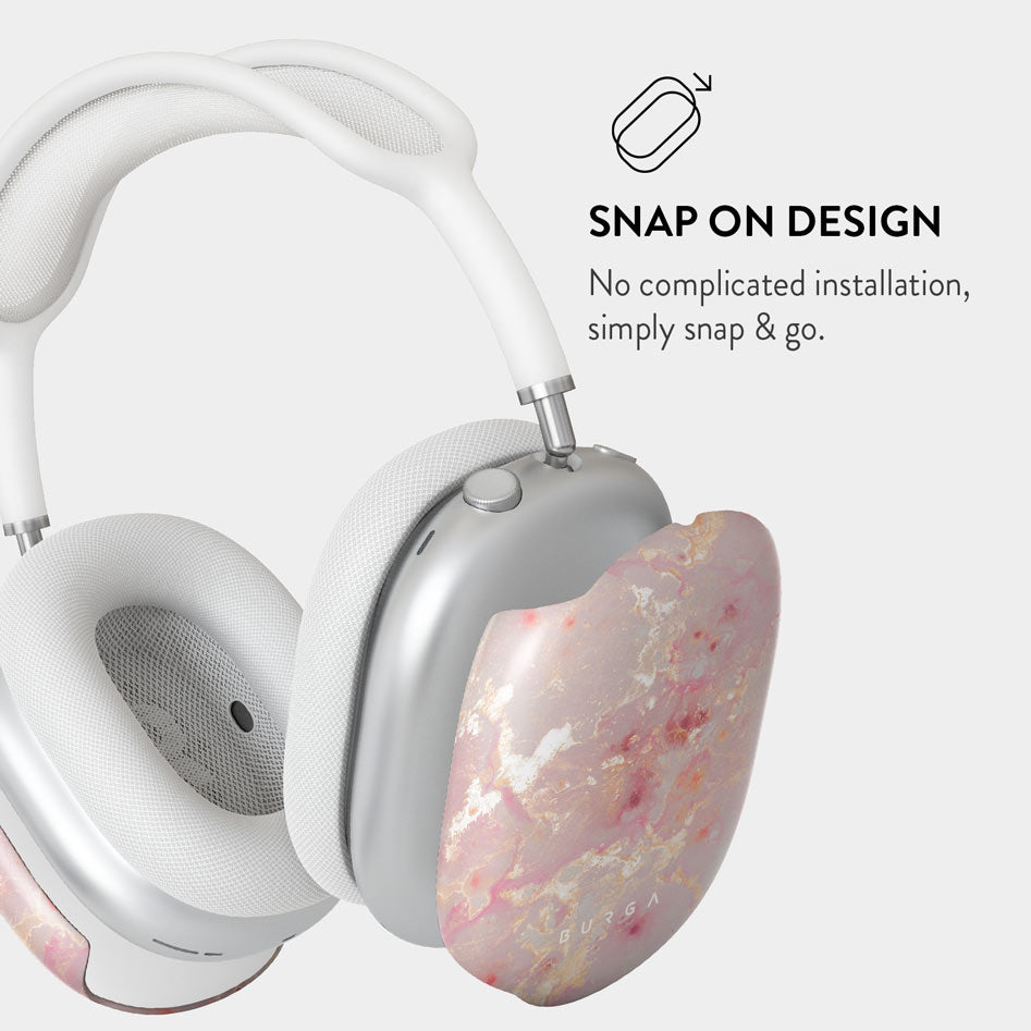 Golden Coral - Pink Apple AirPods Max Case Cover | BURGA