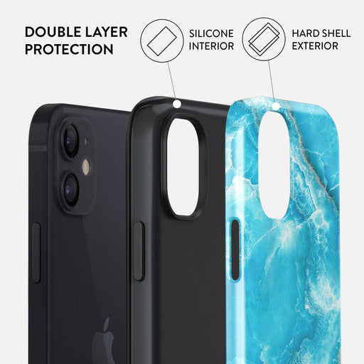 Ocean Waves - Blue iPhone 12 Case 6
