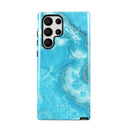 Ocean Waves - Blue Samsung Galaxy S22 Ultra Case 5