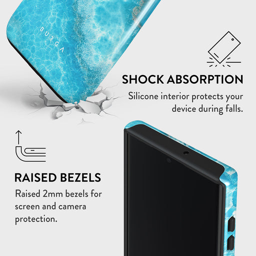 Ocean Waves - Blue Samsung Galaxy S22 Ultra Case 8