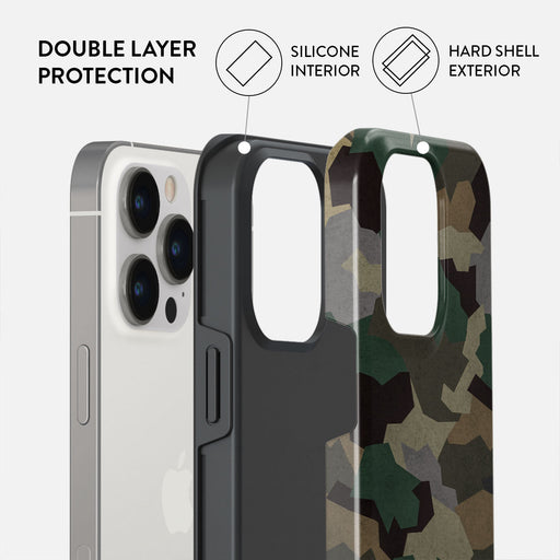 Tropical Green Camo - iPhone 14 Pro Case