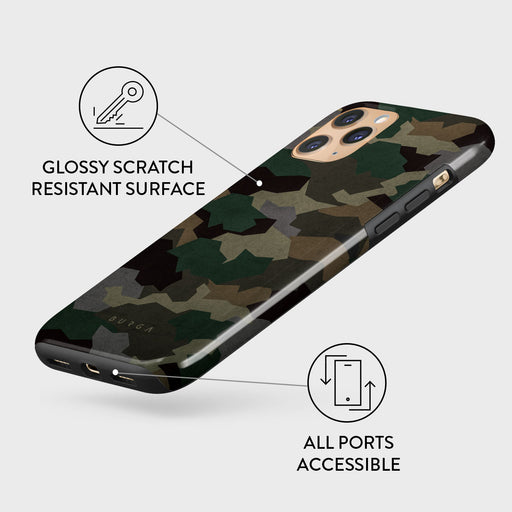 Tropical Green Camo iPhone 11 Pro Max Case BURGA