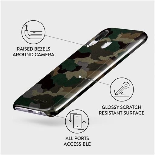 Tropical Green Camo - Samsung Galaxy A40 Case 3