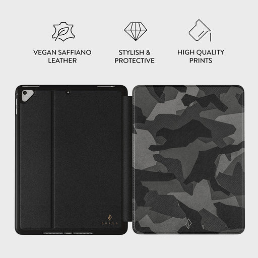 Night Black Camouflage - iPad 9.7 (6th/5th Gen) Case 3