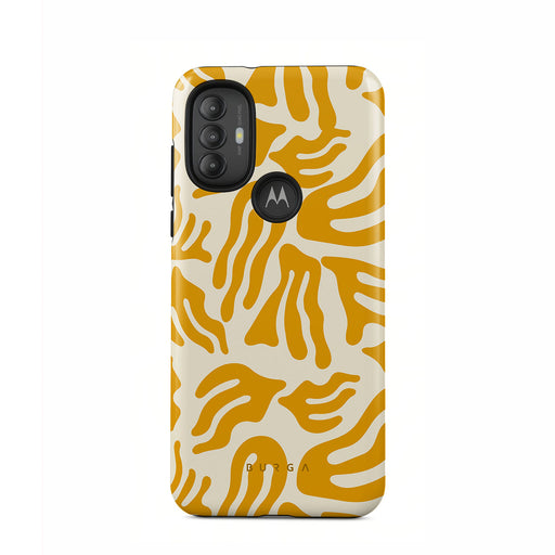  Compatible with Moto G Power 2022 Case, Black and Gold