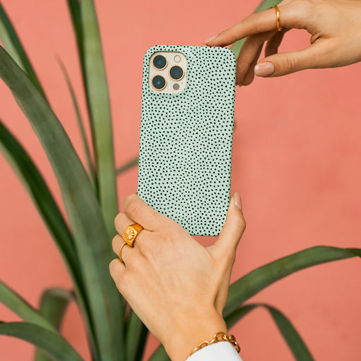 Mint Gelato - Dots iPhone 13 Case | BURGA