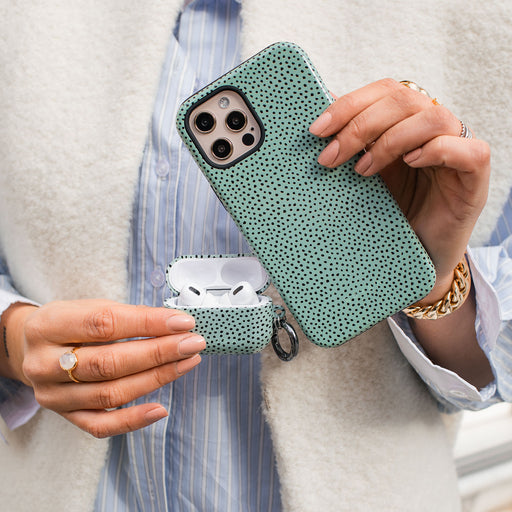 Mint Gelato - Dots iPhone 13 Case | BURGA