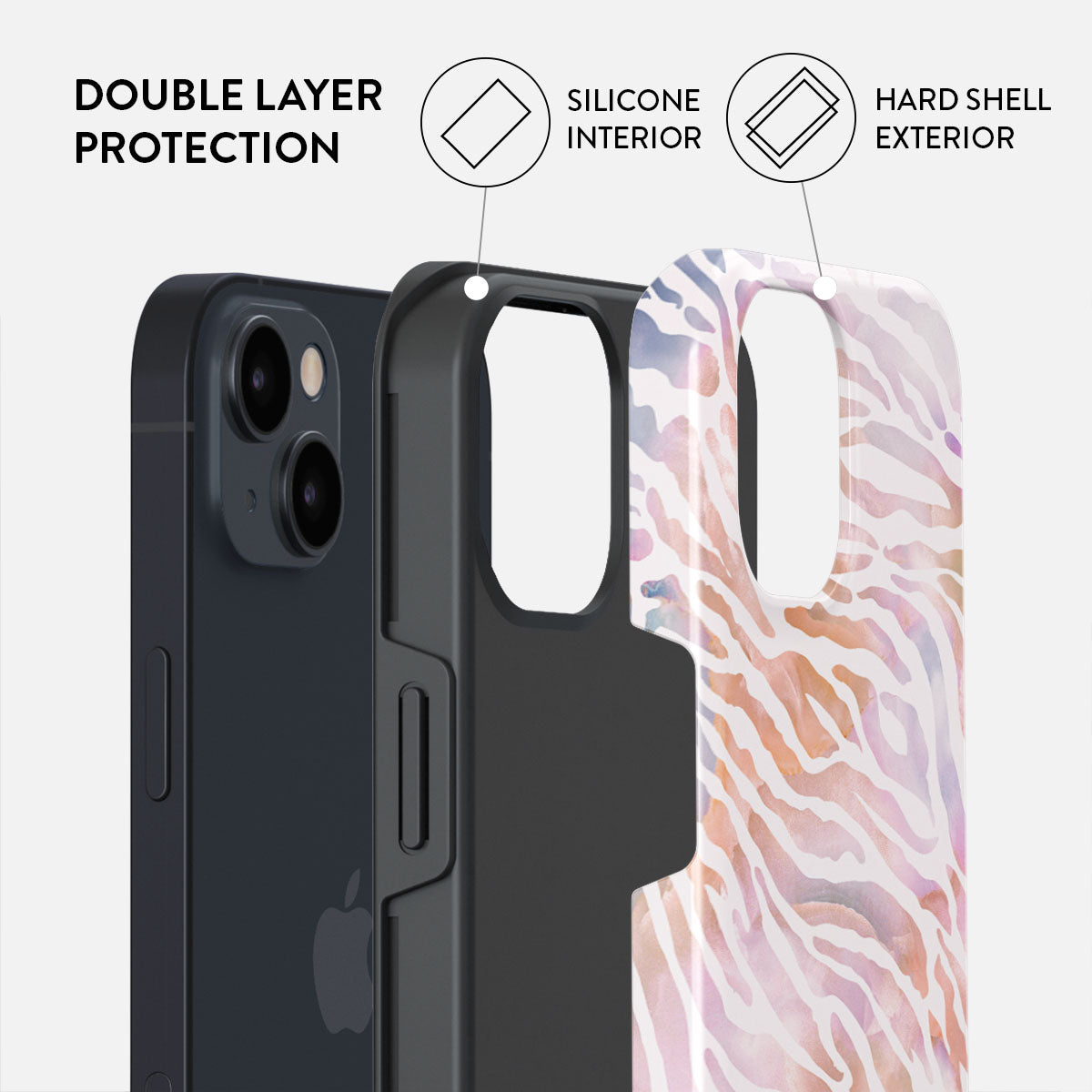 Sultry July - Zebra iPhone 13 Case | BURGA