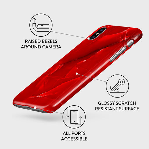 Wild Blaze - Red iPhone XS Max Case 3