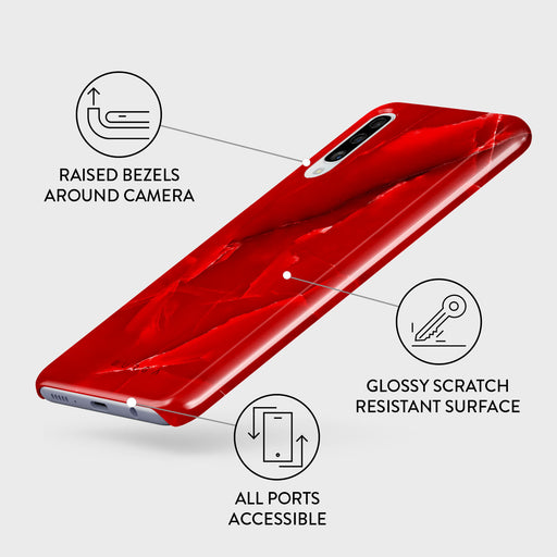 Wild Blaze - Red Samsung Galaxy A50 Case 3