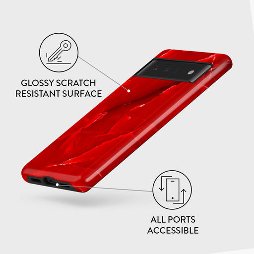 Wild Blaze - Red Google Pixel 6 Pro Case 3