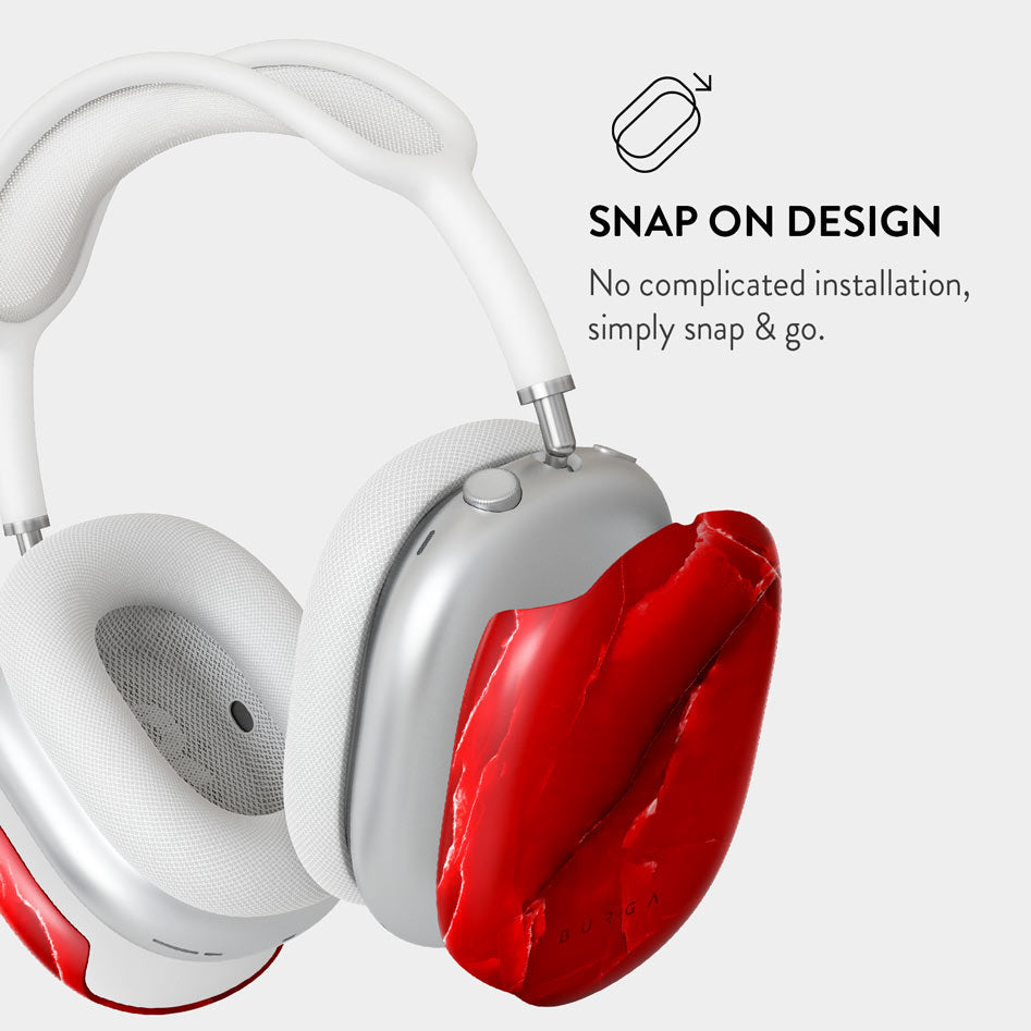 Wild Blaze - Red Apple AirPods Max Case Cover | BURGA