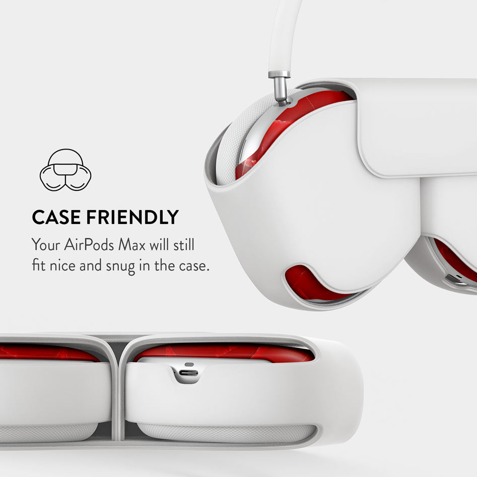 Wild Blaze - Red Apple AirPods Max Case Cover | BURGA