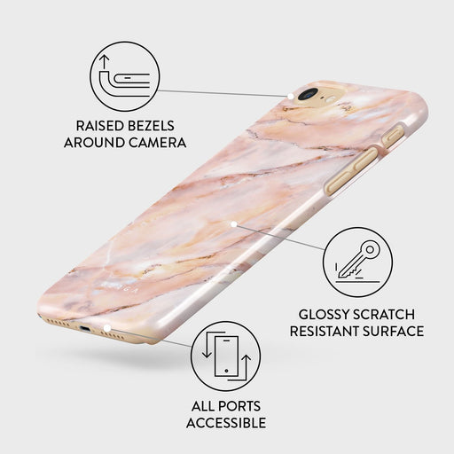 Morning Sunshine - Pastel Marble iPhone SE (2020) Case 3
