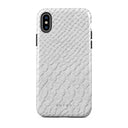 Glacial Desert - White Snakeskin iPhone X / XS Case