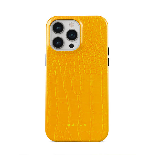 Canary Yellow Snake Skin iPhone 14 Pro Max Case BURGA