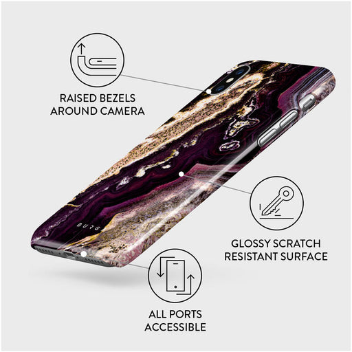 Purple Skies - Marble iPhone XS Max Case 3
