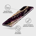 Purple Skies - Marble Samsung Galaxy S20 Plus 4G / 5G Case 3