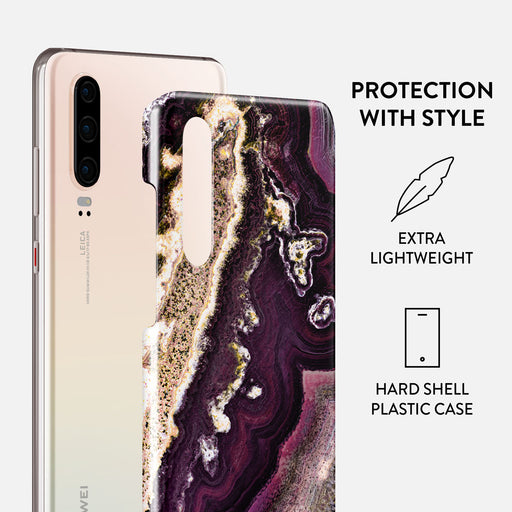 Purple Skies - Marble Huawei P30 Case 2