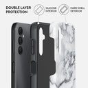 White Winter - Classy Marble Samsung Galaxy A14 5G Case 2