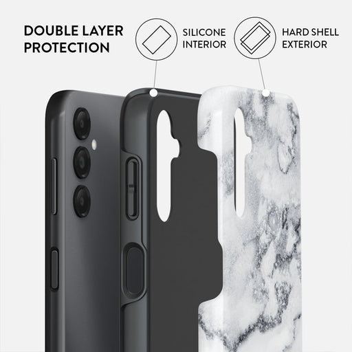 White Winter - Classy Marble Samsung Galaxy A14 5G Case 2