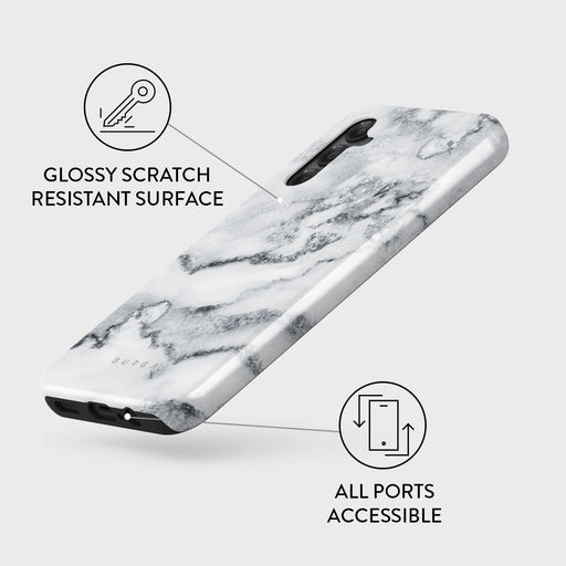 White Winter - Classy Marble Samsung Galaxy A14 5G Case 3